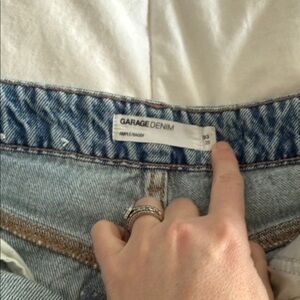 Garage Blue Straight Leg Jeans